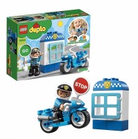 LEGO Duplo Moto della Polizia 10900 Agemte Vigile con Paletta Stop e Go 8 pz